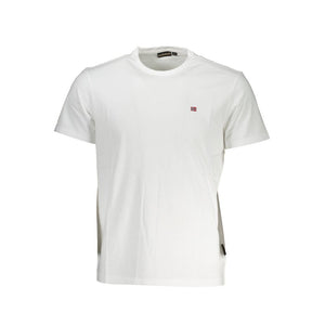 Napapijri Bianco Baumwoll-T-Shirt für Herren