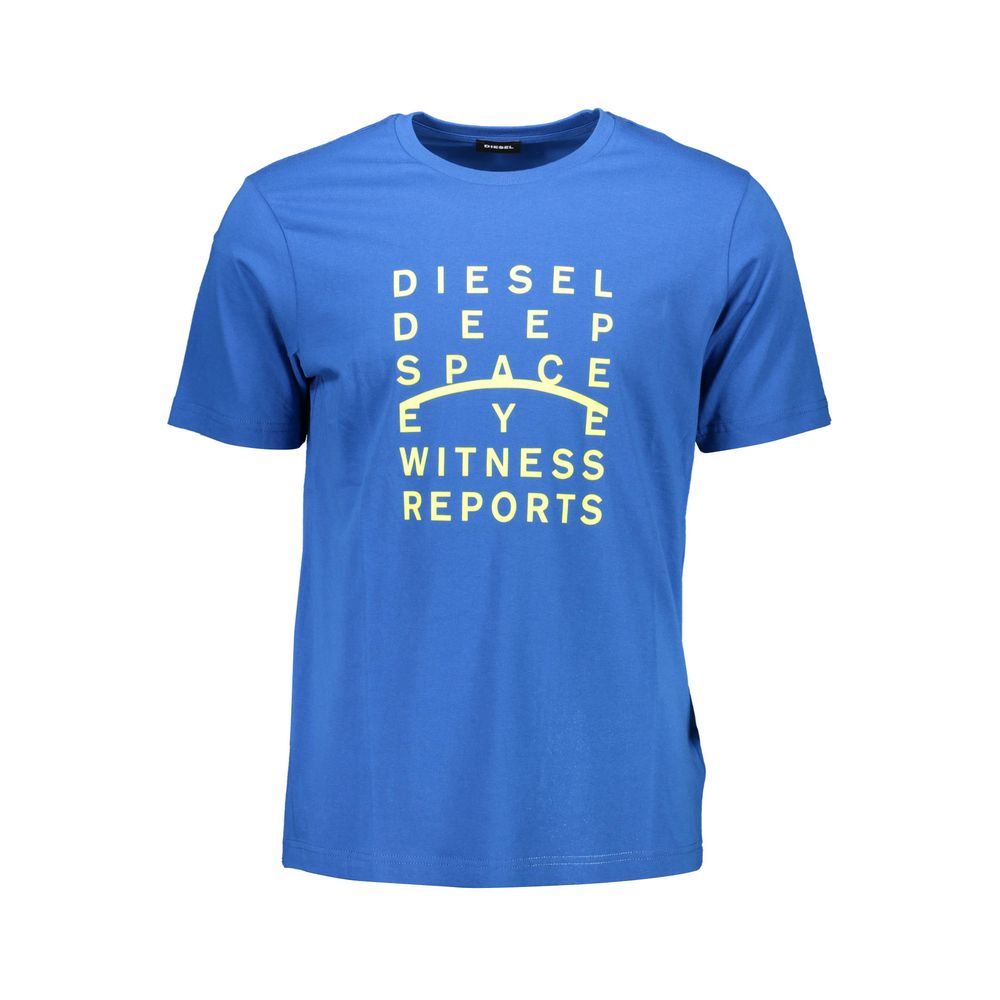 Diesel Blu Baumwoll-T-Shirt für Herren