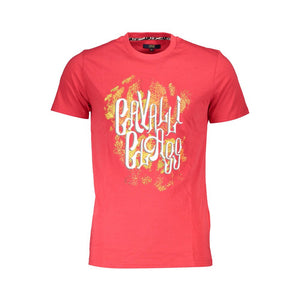 Cavalli Class Baumwoll-T-Shirt in Rot