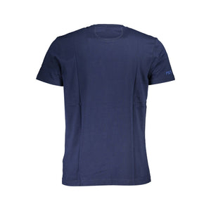 La Martina Blu Baumwoll-T-Shirt für Herren