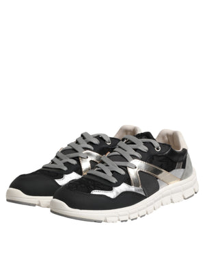 Dolce & Gabbana Multicolor Wildleder Low Top Männer Sneaker Schuhe
