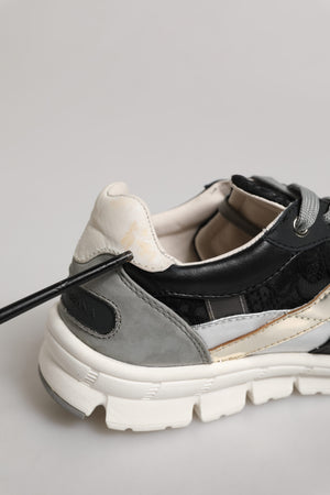 Dolce & Gabbana Multicolor Wildleder Low Top Männer Sneaker Schuhe