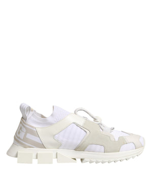 Dolce & Gabbana Weiß Mesh Sorrento Trekking Turnschuhe Schuhe