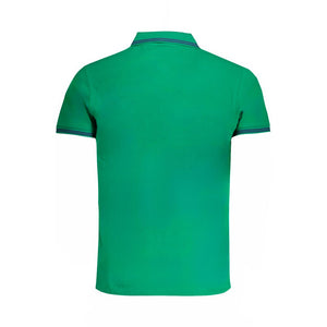 Cavalli Class Grünes Polohemd aus Baumwolle