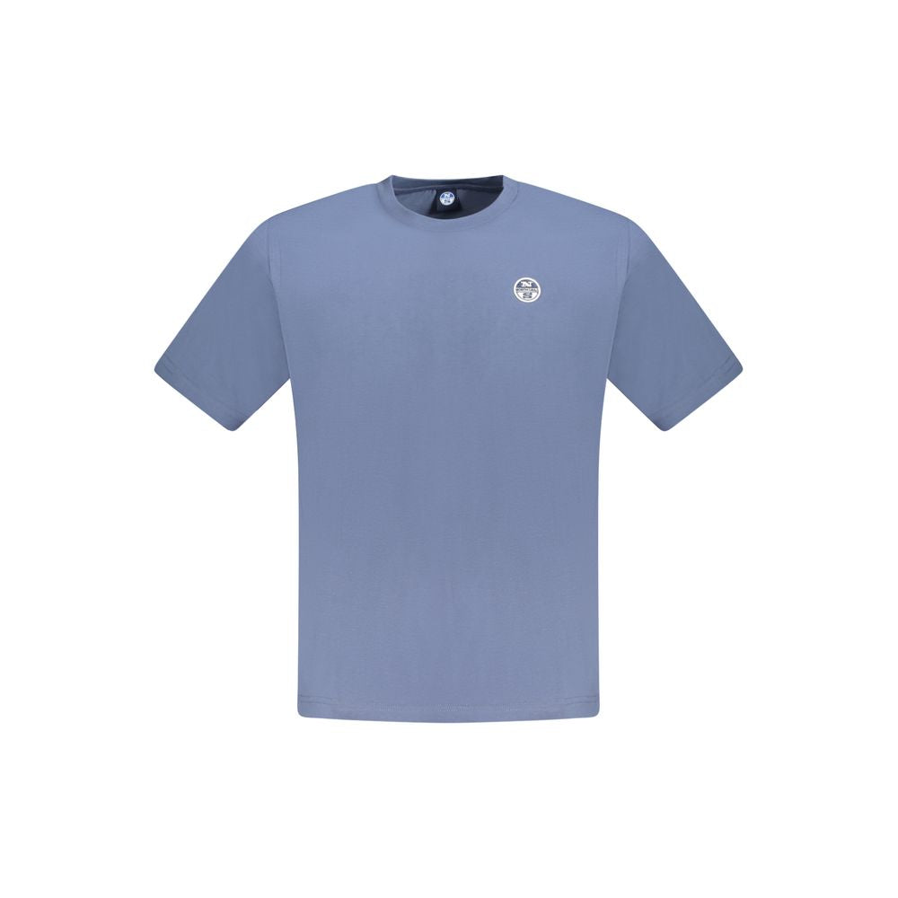 North Sails Blu Baumwoll-T-Shirt für Herren