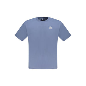 North Sails Blu Baumwoll-T-Shirt für Herren