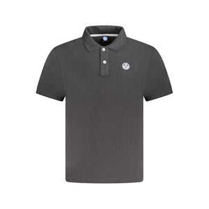 North Sails Schwarzes Herren-Poloshirt aus Baumwolle