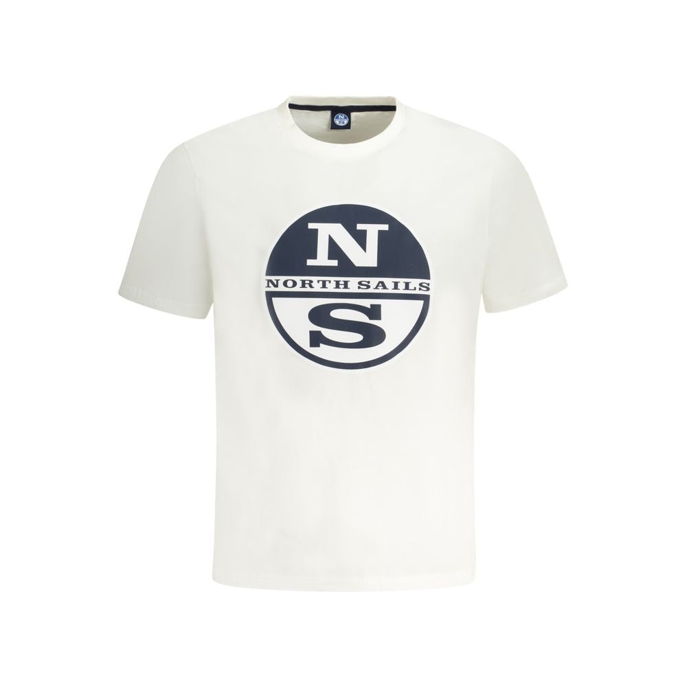 North Sails Weißes Baumwoll-T-Shirt für Herren