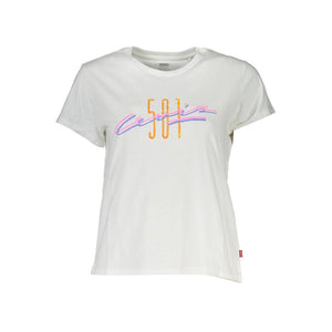 Levi's Weißes Baumwoll-T-Shirt für Damen