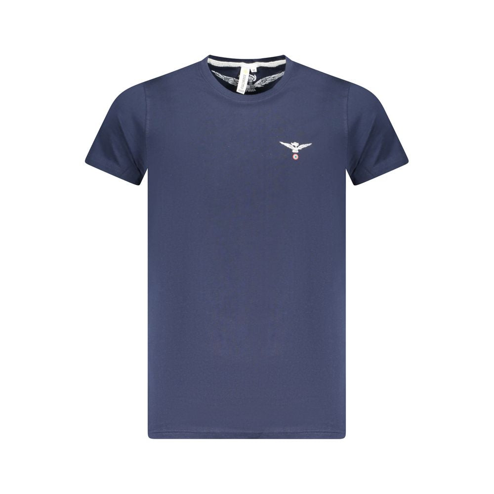 Accademia Militare Blu Baumwoll-T-Shirt für Herren