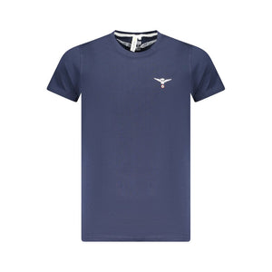 Accademia Militare Blu Baumwoll-T-Shirt für Herren