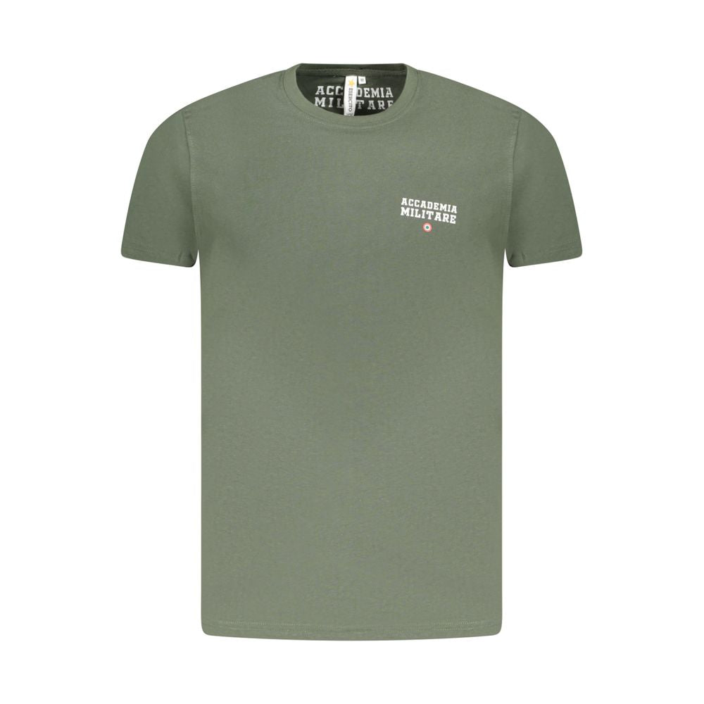 Accademia Militare Verde Baumwoll-T-Shirt für Herren