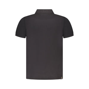 Accademia Militare Schwarzes Baumwoll-Poloshirt für Herren