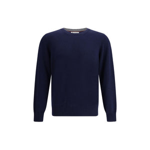 Brunello Cucinelli Blauer Kaschmirpullover