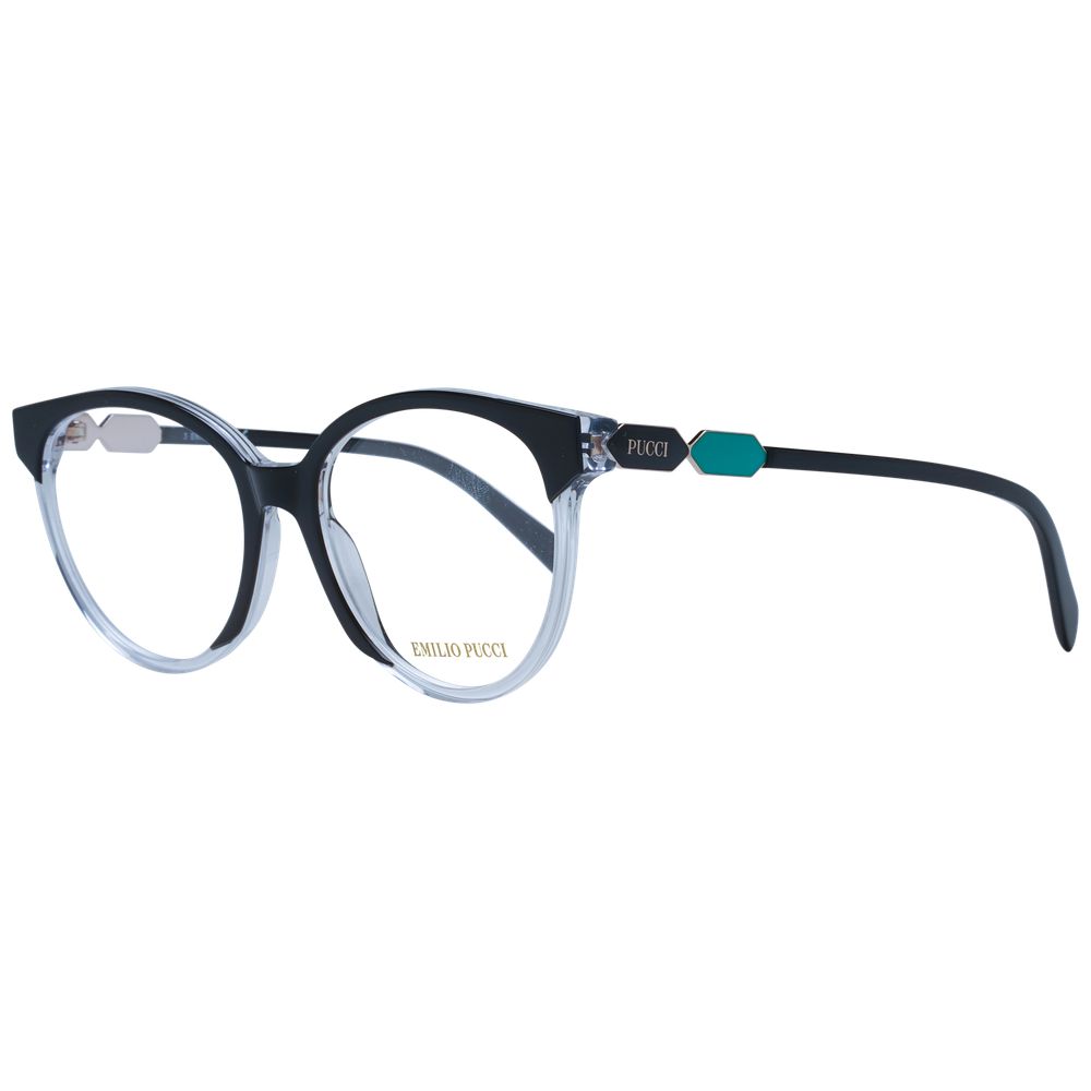 Emilio Pucci Schwarze Kunststoffbrille (Gestell)