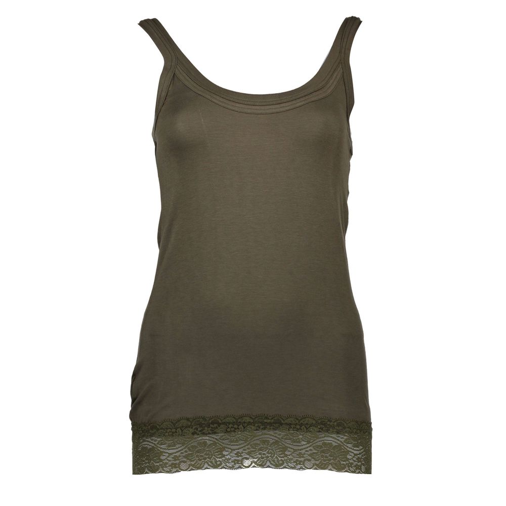 Silvian Heach Verde Baumwoll-T-Shirt für Damen