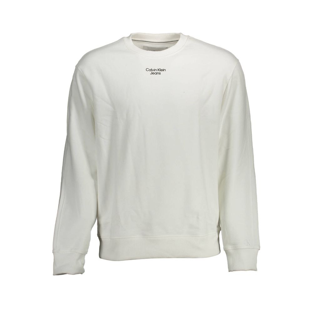 Calvin Klein Weißes Baumwoll-Sweatshirt für Herren