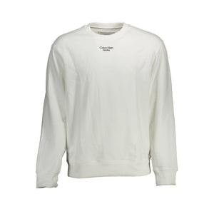 Calvin Klein Weißes Baumwoll-Sweatshirt für Herren