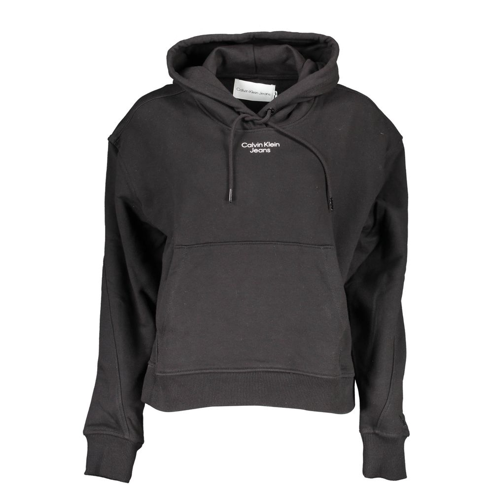 Calvin Klein Schwarzer Baumwoll-Sweatshirt für Damen