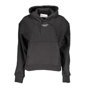 Calvin Klein Schwarzer Baumwoll-Sweatshirt für Damen