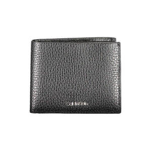 Calvin Klein Schwarzes Leder Portemonnaie