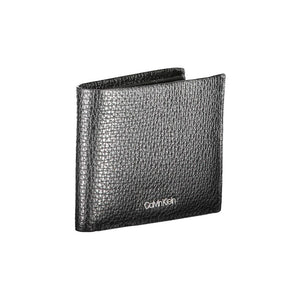 Calvin Klein Schwarzes Leder Portemonnaie