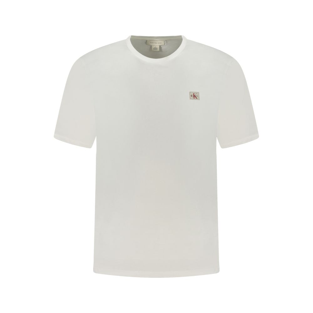 Calvin Klein Weißes Baumwoll-T-Shirt für Herren