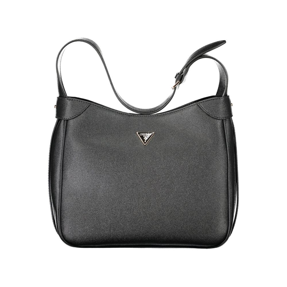 Guess Jeans Schwarze Damen-Handtasche aus Polyurethan