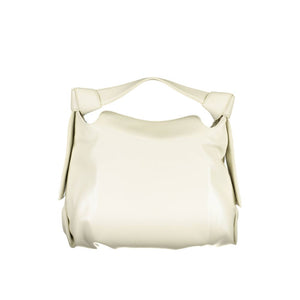 Calvin Klein Beigefarbene Polyester-Handtasche