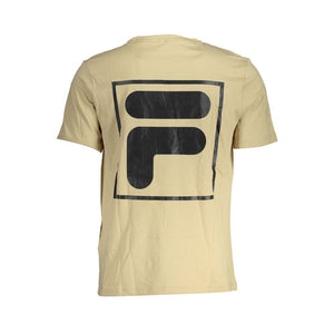 Fila Beigefarbenes T-Shirt aus Baumwolle