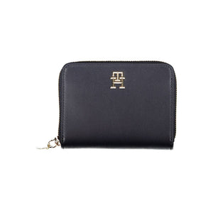 Tommy Hilfiger Damen-Portemonnaie aus blauem Polyurethan