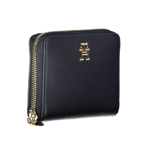 Tommy Hilfiger Damen-Portemonnaie aus blauem Polyurethan