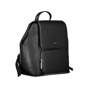 Nero Polyester Women Backpack