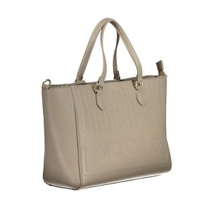 Mario Valentino Damen-Handtasche aus beigem Polyurethan