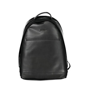 Black Polyester Men's Backpack