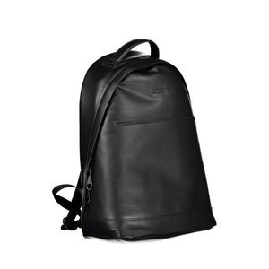 Black Polyester Men's Backpack
