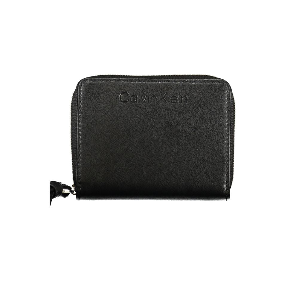 Calvin Klein Schwarzes Polyester Portemonnaie