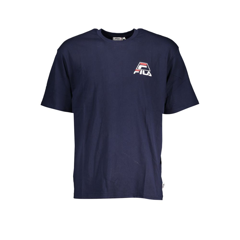 Fila Blaues Baumwoll-T-Shirt für Herren