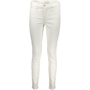 Calvin Klein Weiße Baumwoll-Jeans aus Denim