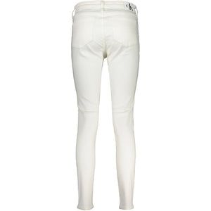 Calvin Klein Weiße Baumwoll-Jeans aus Denim