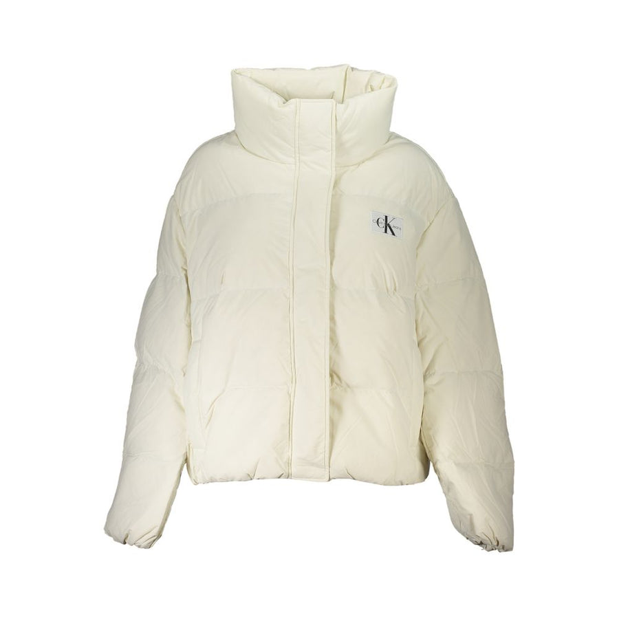 Bianco Poliammide Women Jacket