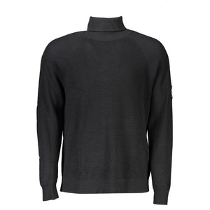 Black Wool Mens Sweater