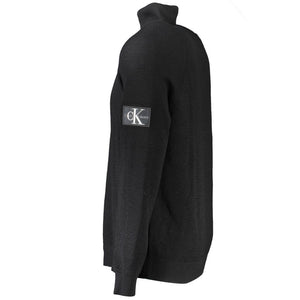Black Wool Mens Sweater