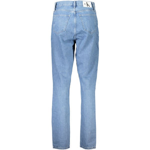 Calvin Klein Blaue Baumwolljeans mit geradem Bein