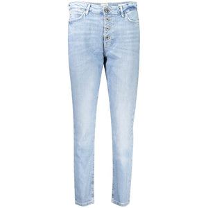 Guess Jeans Blaue Baumwolljeans mit geradem Bein