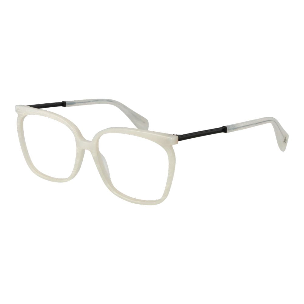 Yohji Yamamoto Weiße Kunststoffbrille (Gestell)