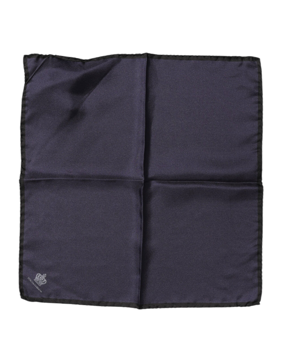 Dolce & Gabbana Blauer DG Crown Silk Square Herren Foulardschal