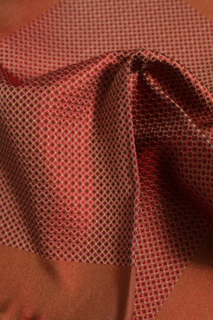 Dolce & Gabbana Orange Seide Quadrat Männer Foulard Schal