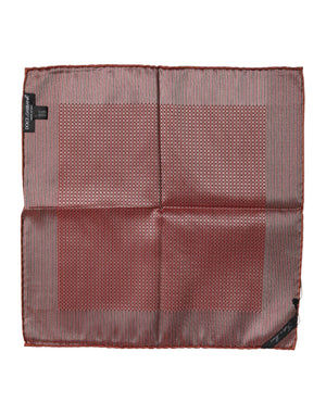 Dolce & Gabbana Orange Seide Quadrat Männer Foulard Schal