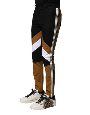Dolce & Gabbana Multicolor Baumwolle Slim Fit Männer Hosen